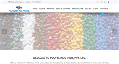 Desktop Screenshot of polyblendsindia.com