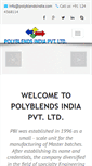 Mobile Screenshot of polyblendsindia.com